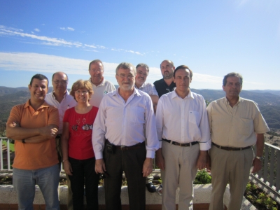 El equipo de gobierno, reunido en El Cabril