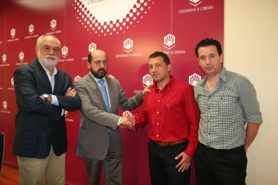 De izquierda a derecha, Antonio García del Moral, Manuel Torres, Manuel Aguilar y Alejandro Moríñigo