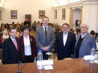 De izq a dcha Alberto Villar, Maria Angeles Raya, Eulalio Fernández, Jose Naranjo y Arturo Ramírez