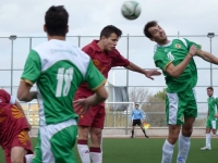 Un momento del encuentro entre los equipos de futbol de las universidades de Córdoba y Jaén