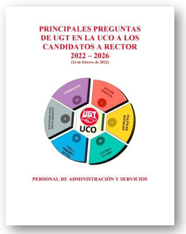 PRINCIPALES PREGUNTAS DE UGT EN LA UCO A LOS CANDIDATOS A RECTOR 2022 – 2026 (24/02/2022)