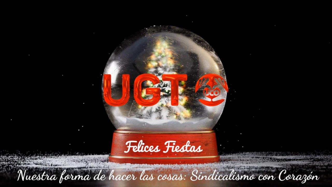 UGT en la UCO os desea Felices Fiestas y próspero 2024